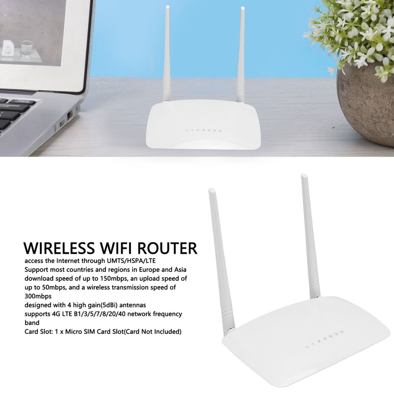 AC 300Mbps Wireless Router with 2 5dBi Antenna Support Access