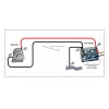 225FWY BIG 3 Upgraded 1/0 AWG Gauge Black & Blue