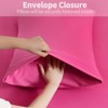 Horbaunal 2 Pack Microfiber Pillowcases Standard Size Hot Pink Bed
