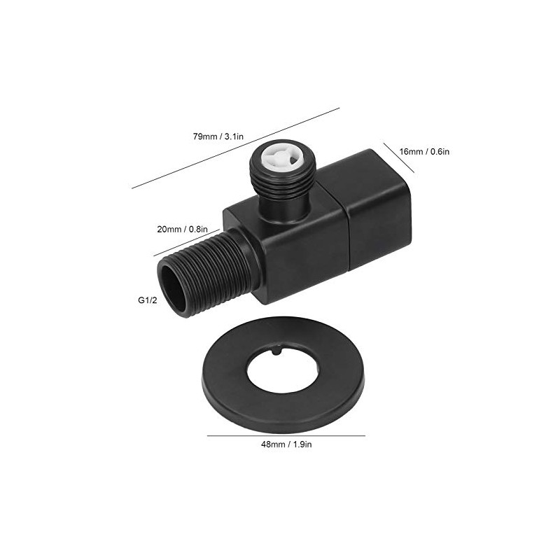 G1/2 Angle Valve Mixer Water Stop Valve Bathroom Toilet Washbasin