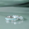 Nicoiro Pair Ring, Rain Pattern, Made by S925 [NSPR172] Matching