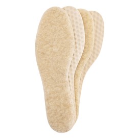 Bama Warm Comfort Pure Wool Insole for Especially Cold Winter Days, Unisex Warmth Insole, for Solid Winter Shoes, 2 Pairs