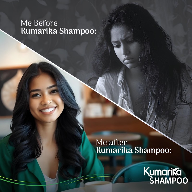 Kumarika Shampoo with natural botanical infusion (Strong Hair Green, 80