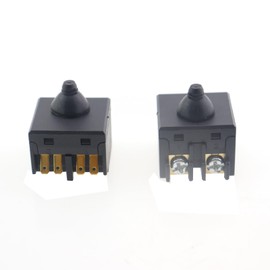 ZHYOHEN 2PCS 4 Inch Angle Grinder Push Button Power Switch Replacement Black Handheld Power Tool Accessories