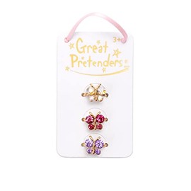 Great Pretenders - Boutique Butterfly Gem Rings 3 Rings Multi-Colour Unique (90206), Not applicable