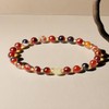 SaDiao Stretch Bracelets 6MM natural Gemstone with 18K White Gold
