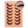 False Eyelashes Wispy Cat Eye Lashes Pack 18mm Fluffy Strip