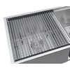 Ruvati Stainless Steel and Silicone Rollup Rack Trivet for Workstation