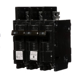 Siemens SIEBQ3B080 SIE BQ3B080 3P 80A 240V Bolt ON CB, Black