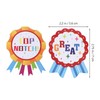 OHPHCALL Award Ribbon Stickers 100 Teacher Stickers Reward Winner Badge
