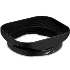 Haoge Metal Square Lens Hood for Panasonic LEICA DG SUMMILUX 25mm f/1.4 ASPH lens LH-P2514 dg25 25MM F1.4 H-X025 Bayonet designed