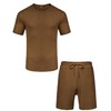 Babioboa Men's Short Sets 2 Piece Outfits Crewneck Summer T