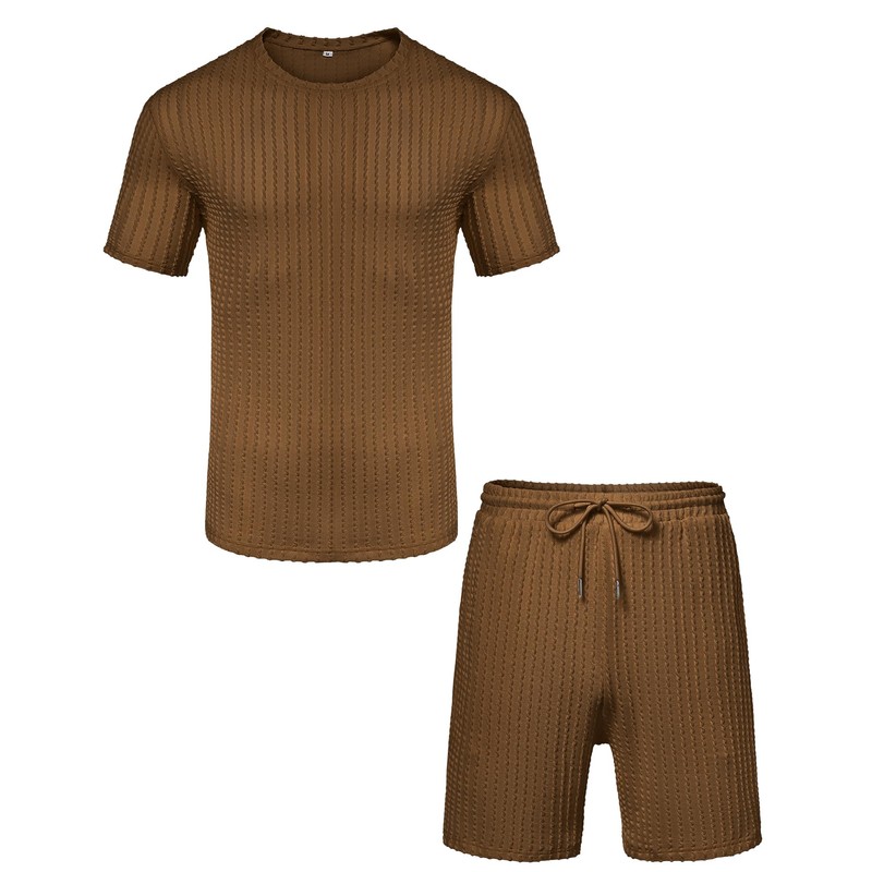 Babioboa Men's Short Sets 2 Piece Outfits Crewneck Summer T