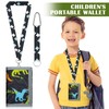 YNOYMO Children's Wallet Boys Mini Wallet Neck Pouch Boys Trifold