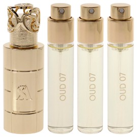 SWISS ARABIAN Oud 07 Giftset - Arabian Perfumes for Women and Men - Long Lasting Perfume - Floral, Spicy, Vanilla Perfume - 3 Bottles with Case - 4 pc