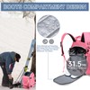 Ski Boot Bag, 50L Ski Boot Travel Backpack for Skis,