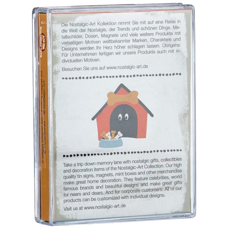 Nostalgic-Art Magnet Sets with Cats & Dogs