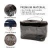TotePrint 2PCS Clear Handle Zipper Cosmetic Bag and Versatile Travel