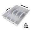 KADAX Drawer Insert for Cutlery, Drawer Organiser System, Robust Organiser