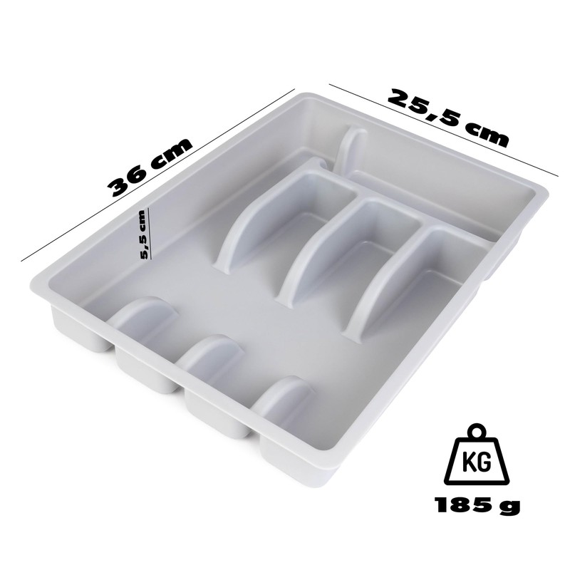 KADAX Drawer Insert for Cutlery, Drawer Organiser System, Robust Organiser