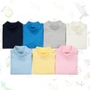 CuteOn Baby Boys Girls Solid Color Basic Turtleneck Cotton Bodysuit