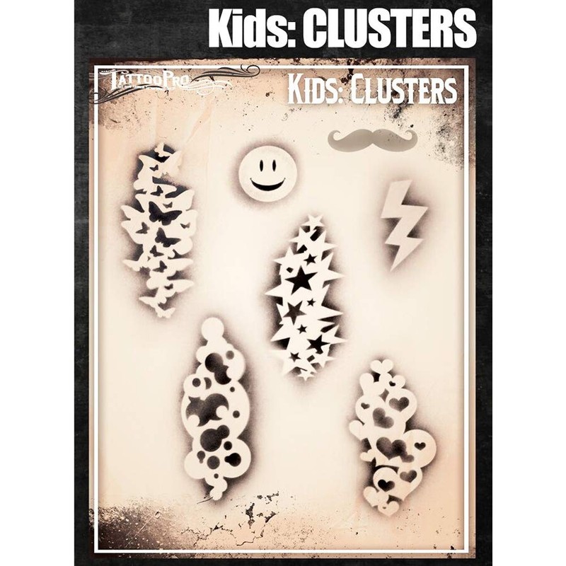 Tattoo Pro Stencils Kids Series - Clusters