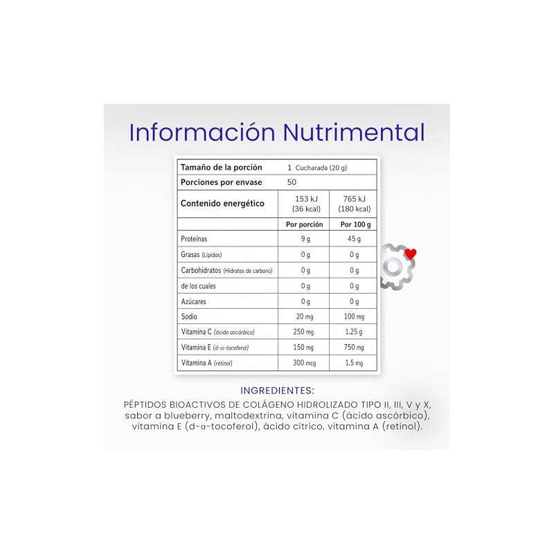 Health Ing Péptidos Colágeno Hidrolizado Tipo Iii Polvo Proteína Pura