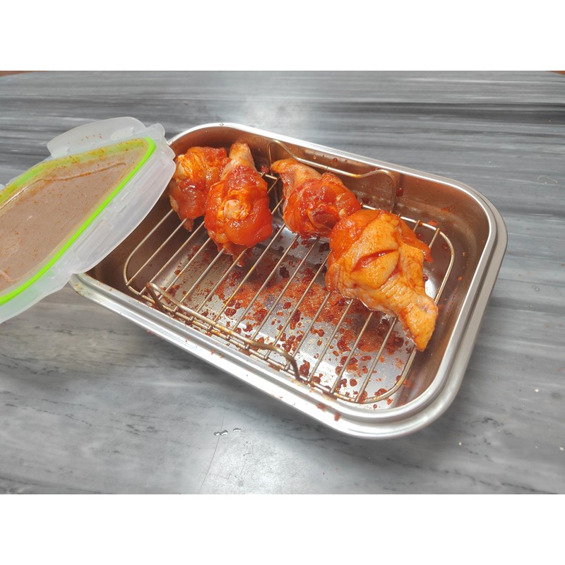 HSHQING Better Breader Shaker Bowl with Lid, 2.6QT Stainless Steel