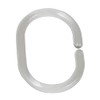 Wenko 19190100 Shower curtain rings, small, set of 12, oval,
