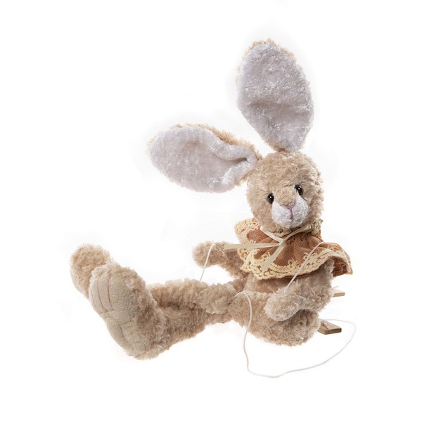 Charlie Bears - Adelphi | 2021 Bunny Teddy Marionette Puppet | 14" Rabbit