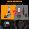 AUIMSOCO 10000K 4X LED Headlights High Low Light Bulbs For