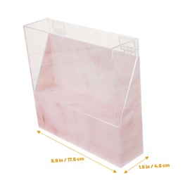 WOONEKY Stylish Eyelash Tweezers Holder Stand Acrylic Makeup Tool Box Eyelash Extension Storage Compact Dustproof