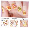 IWOWHERO 4pcs Clear DIY Nail Art Stamping Plates with Manicure