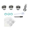 3pcs Refillable Coffee Capsule 304 Stainless Steel Coffee Pods with