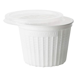 VEPATIM Soup to Go PP Thermoinsulating Soup Cups with Lid 500 ml White Pack of 25