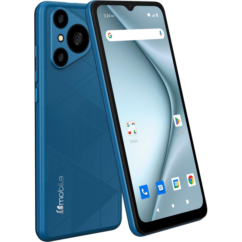 Bmobile Novus 65, Celular Android Desbloqueado, Azul, 64GB, 4GB RAM,