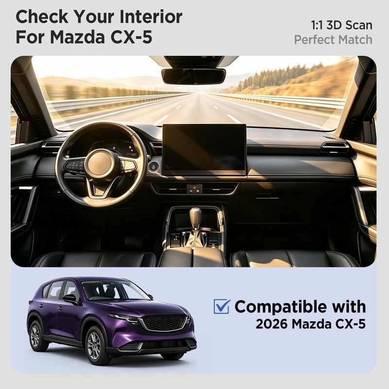 4PCS Console Organizer for Mazda CX-5 Accessories 2026(No for CX-50)