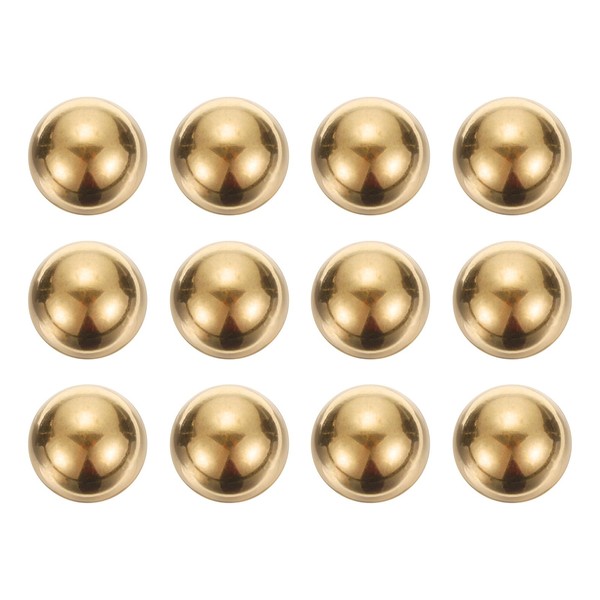 uxcell 12pcs Precision Solid Brass Bearing Balls 12mm Industrial Brass