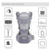 Portabebés Ergonómico 0-24 Meses -ajustable Versátil