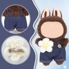 lasuroa Doll Overalls Set with Flower, Cute Fashion Doll Overalls