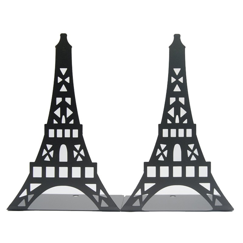 Cute Eiffel Tower Desk Holder Book Organizer Metal Decorative Bookend