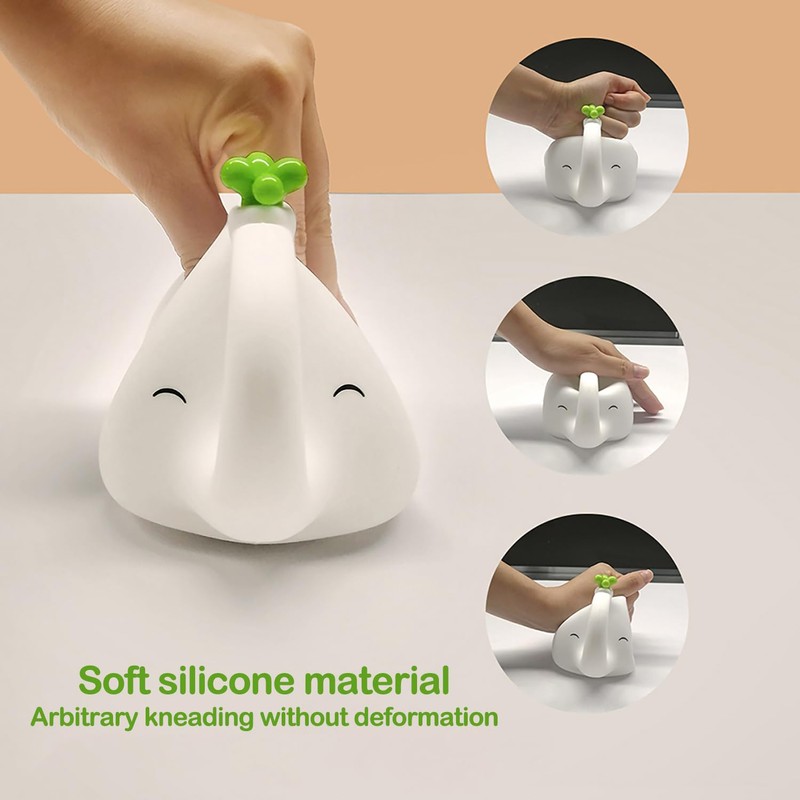 S NMT Cute Elephant Silicone Night Light LED Novelty Lamp