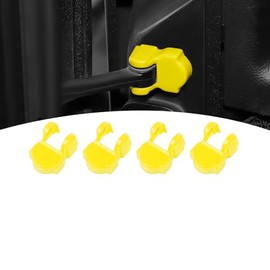 Cubierta limitadora de puerta amarilla para Jeep Wrangler JL JLU 2018+ para Gladiator JT 2020-Present ABS Accesorios interiores 4 piezas