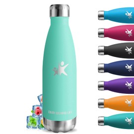 Stainless Steel Water Bottle, 0 75 Litres, BPA-Free, Thermos Flask, Double-Walled Vacuum Insulated, Leak-Proof, Sports Water Bottle for School, Camping, Travel