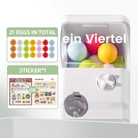 Home Gachapon Machine Party Toys Anniversary Gifts Novelty Toys Christmas Toys Couple Gifts Send to Others(Contains 21 blank capsules)