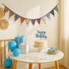G2PLUS 10.8Ft Cotton Triangle Bunting Banner – 12pcs Multicolor Floral