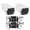 WRAPGRADE Skin Stickers Compatible with DJI Mavic 4 Pro's Two
