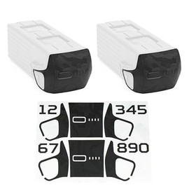 WRAPGRADE Skin Stickers Compatible with DJI Mavic 4 Pro's Two Batteries (Black Bumpy Camo)