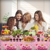 ORNACELE 3PCS Mothers Day Tablecloth Disposable - 108" × 54",