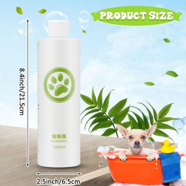 Teenyyou 8 Pcs 17oz Pet Shampoo Dilution Bottles Specialties Mixing Bottle Dog Shampoo Dispenser Dog Shampoo Mixing Bottle Dilution Bottle for Dog Shampoo Grooming and Conditioner